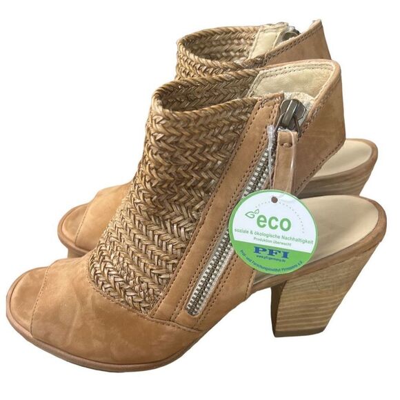 Paul Green LEILANI Sandal in Sisal Cuoio Woven Nubuck NWOB Size 3 or US 5 1/2 - Picture 6 of 11